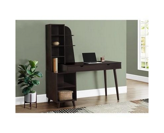 Bookcase Office Desk by Monarch