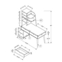 Bookcase Office Desk by Monarch