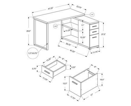 Office Desks Corner Desks by Monarch