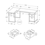 L-Shaped Desk by Monarch