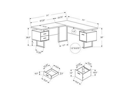 Computer Desk by Monarch