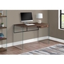 Tempered Glass Office Desk by Monarch