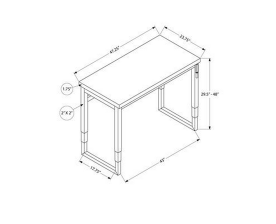 Adjustable Office Desk by Monarch