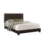 Queen Upholstered Panel Bed by Monarch