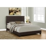 Queen Upholstered Panel Bed by Monarch