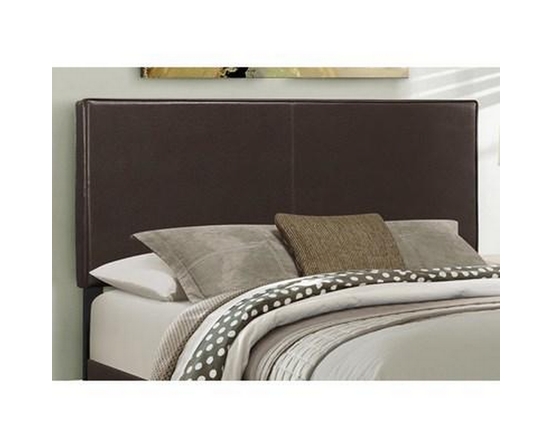 Queen Upholstered Panel Bed by Monarch