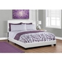 Queen Upholstered Panel Bed by Monarch