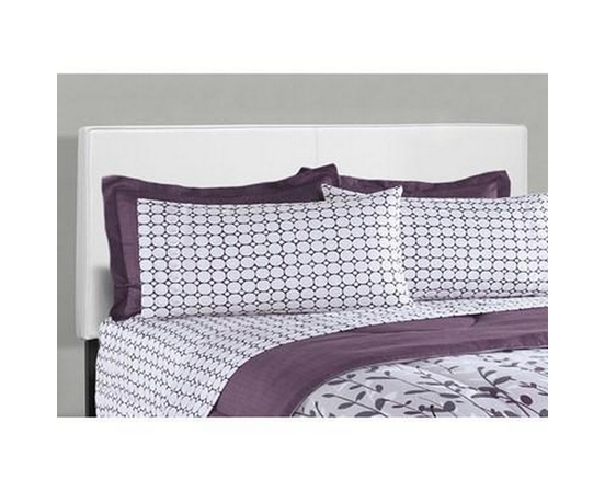 Queen Upholstered Panel Bed by Monarch