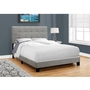 Full Upholstered Panel Bed by Monarch