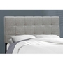 Full Upholstered Panel Bed by Monarch