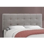 Queen Upholstered Panel Bed by Monarch