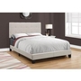 Full Upholstered Panel Bed by Monarch