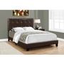 Full Upholstered Panel Bed by Monarch