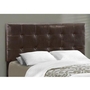 Full Upholstered Panel Bed by Monarch