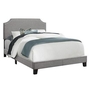 Full Upholstered Panel Bed by Monarch