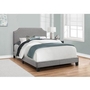 Full Upholstered Panel Bed by Monarch