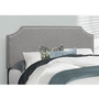 Full Upholstered Panel Bed by Monarch