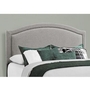 Queen Upholstered Panel Bed by Monarch