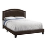 Queen Upholstered Panel Bed by Monarch