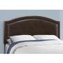 Queen Upholstered Panel Bed by Monarch