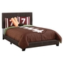 Full Upholstered Panel Bed by Monarch