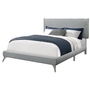 Queen Upholstered Platform Bed by Monarch