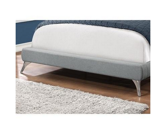Queen Upholstered Platform Bed by Monarch