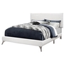 Queen Upholstered Platform Bed by Monarch