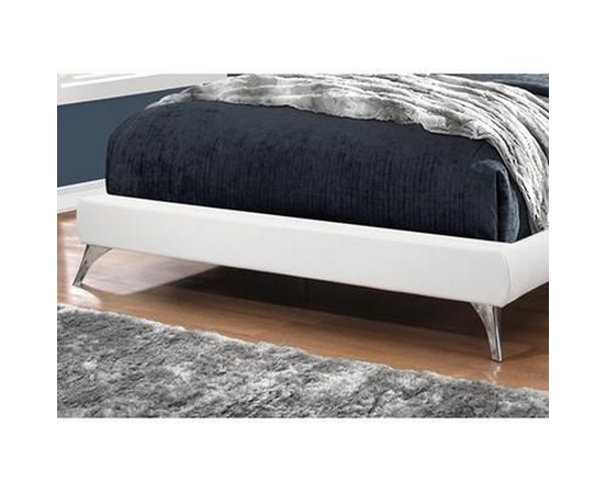 Queen Upholstered Platform Bed by Monarch