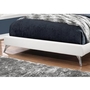 Queen Upholstered Platform Bed by Monarch