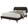 Queen Upholstered Platform Bed by Monarch