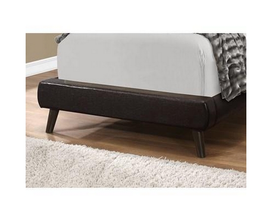 Twin Upholstered Platform Bed by Monarch