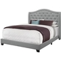 Queen Upholstered Panel Bed by Monarch