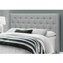 Queen Upholstered Platform Bed by Monarch