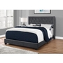 Queen Upholstered Platform Bed by Monarch