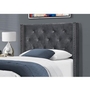 Twin Upholstered Platform Bed by Monarch
