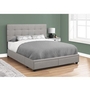 Queen Upholstered Platform Bed with Storage by Monarch
