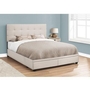 Queen Upholstered Platform Bed with Storage by Monarch
