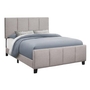 Queen Upholstered Platform Bed with Storage by Monarch