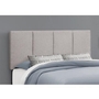 Queen Upholstered Platform Bed with Storage by Monarch