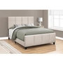 Queen Upholstered Platform Bed with Storage by Monarch