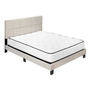 Queen Upholstered Platform Bed by Monarch