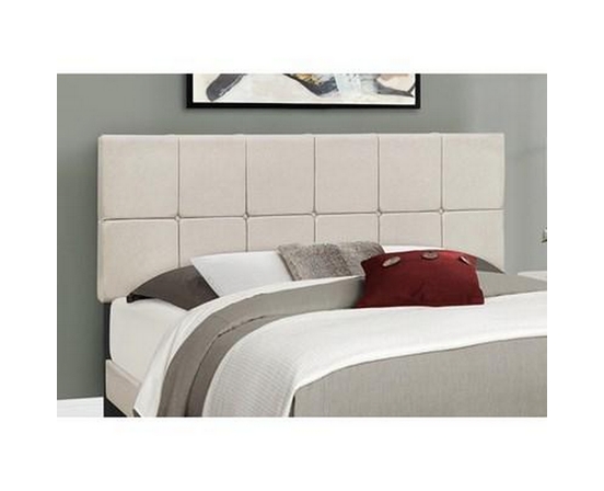 Queen Upholstered Platform Bed by Monarch