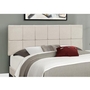 Queen Upholstered Platform Bed by Monarch