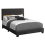 Full Upholstered Panel Bed by Monarch