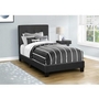 Twin Upholstered Panel Bed by Monarch