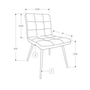 Set of 2 Dining Chairs by Monarch