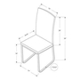 Set of 2 Dining Chairs by Monarch