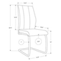 Set of 2 Dining Chairs by Monarch