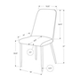 Set of 2 Dining Chairs by Monarch